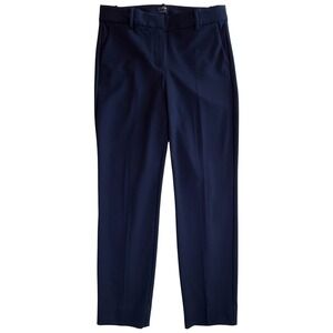 J.Crew Ruby Crop Pant Women 6‎ Navy Blue Re-Imagined Stretch Trousers J5292